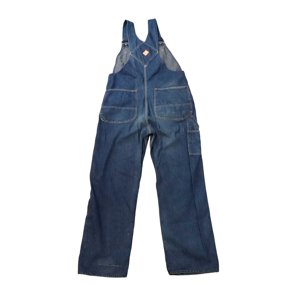 Vintage 40s Blue Payday Overalls Jean Denim Indigo